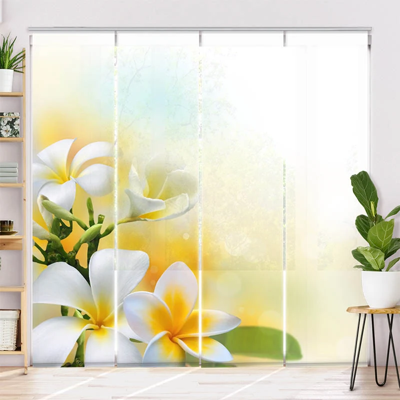 Schiebegardine Motiv "Frangipani"