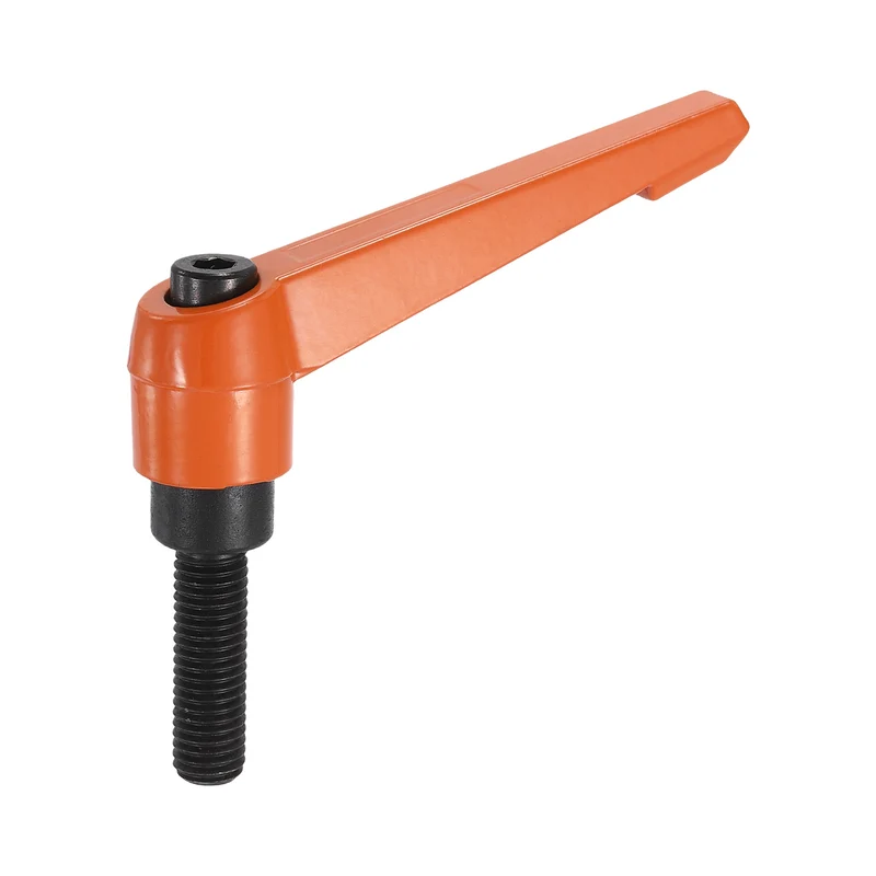 Clamping Lever Handles for Lathe, M12x40mm Male Thread Orange