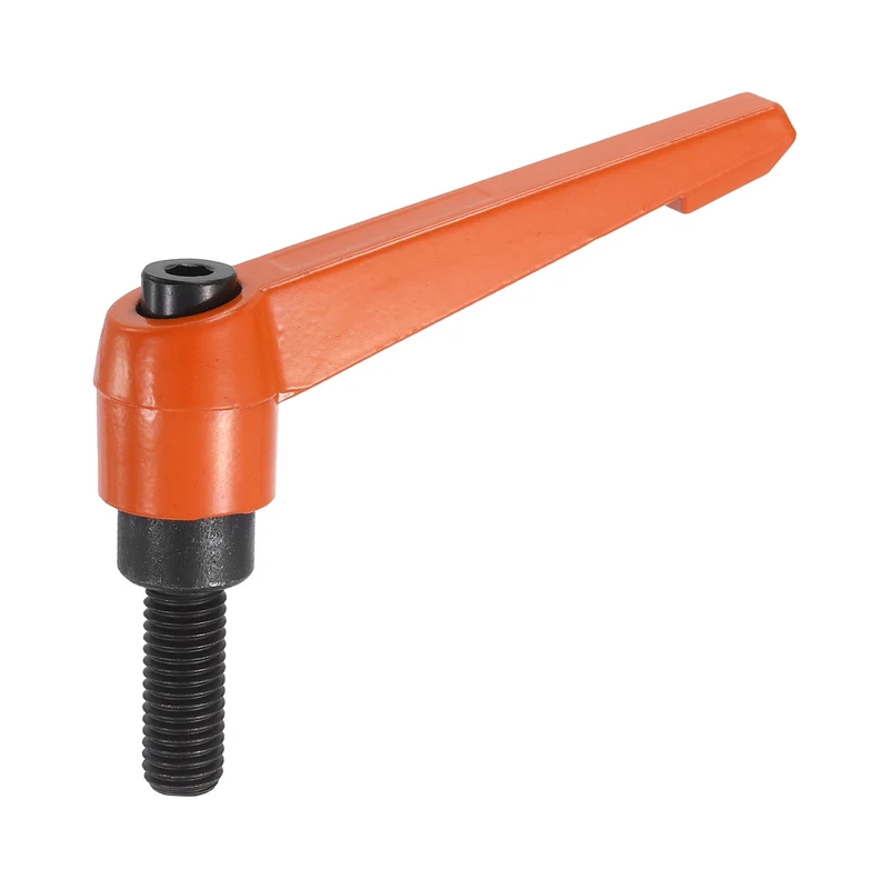Clamping Lever Handles for Lathe, M12x32mm Male Thread Orange