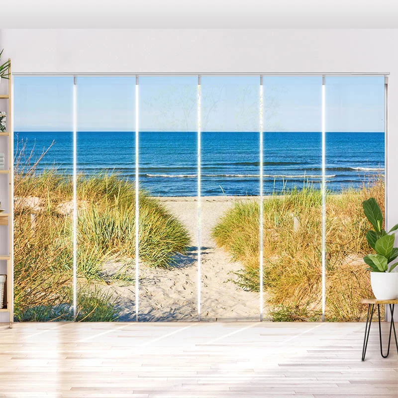 Schiebegardine Motiv "Duene Meer Ostsee"