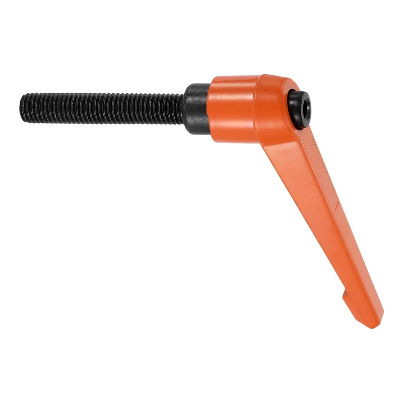 Clamping Lever Handles for Lathe, M10x70mm Male Thread Orange