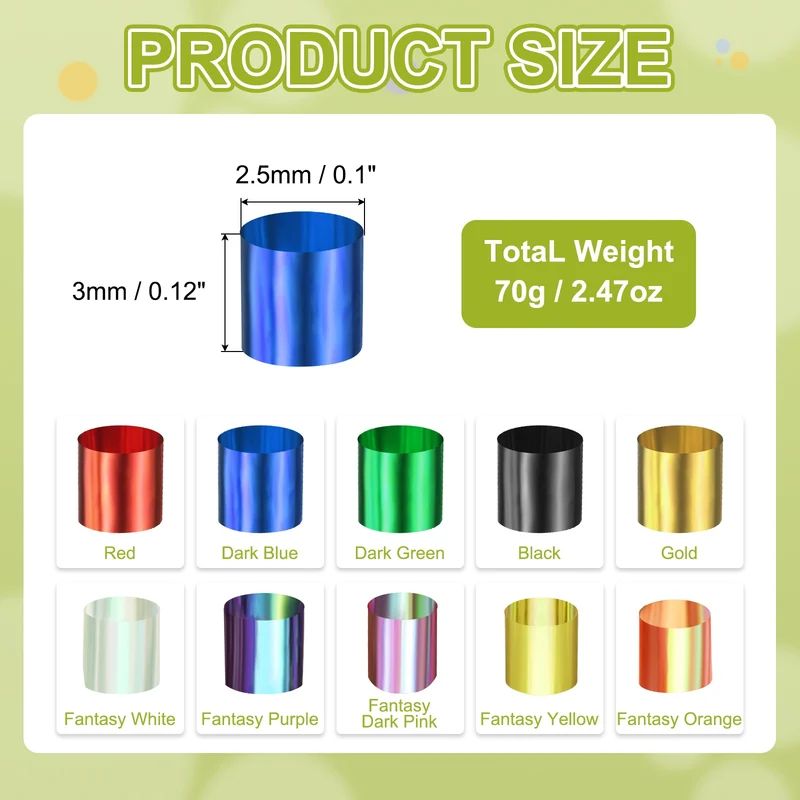 Straw Tube Beads, 70 g 3D Plastic Beads for Crystal Mud Dark Blue