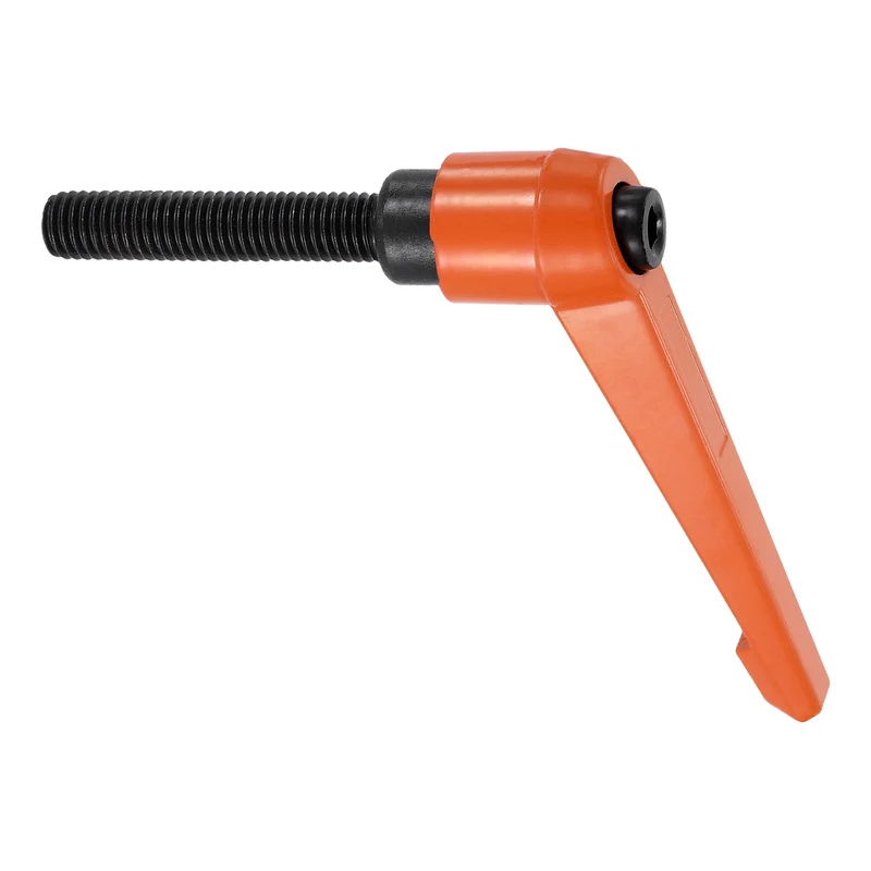 Clamping Lever Handles for Lathe, M10x60mm Male Thread Orange