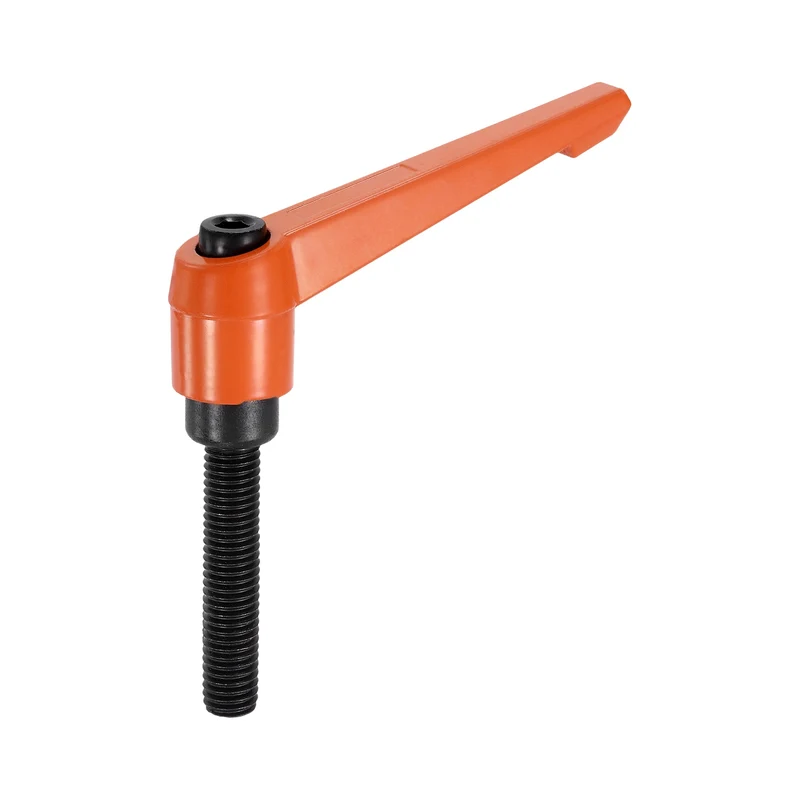 Clamping Lever Handles for Lathe, M10x60mm Male Thread Orange
