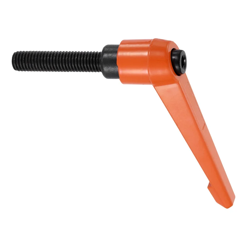 Clamping Lever Handles for Lathe, M10x50mm Male Thread Orange