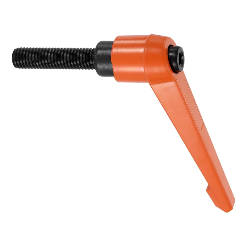 Clamping Lever Handles for Lathe, M10x40mm Male Thread Orange