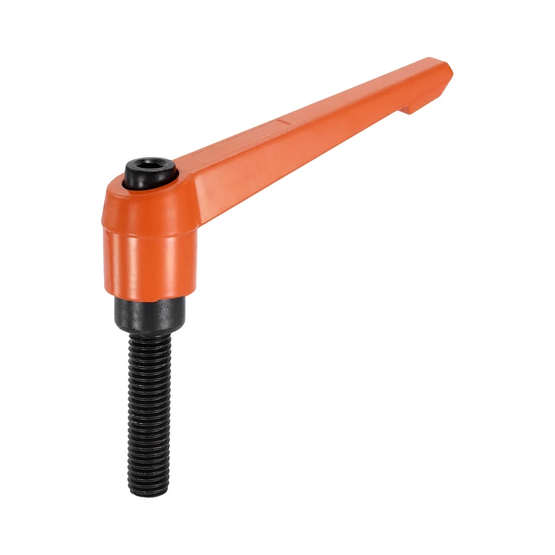 Clamping Lever Handles for Lathe, M10x40mm Male Thread Orange