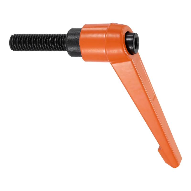 Clamping Lever Handles for Lathe, M10x35mm Male Thread Orange