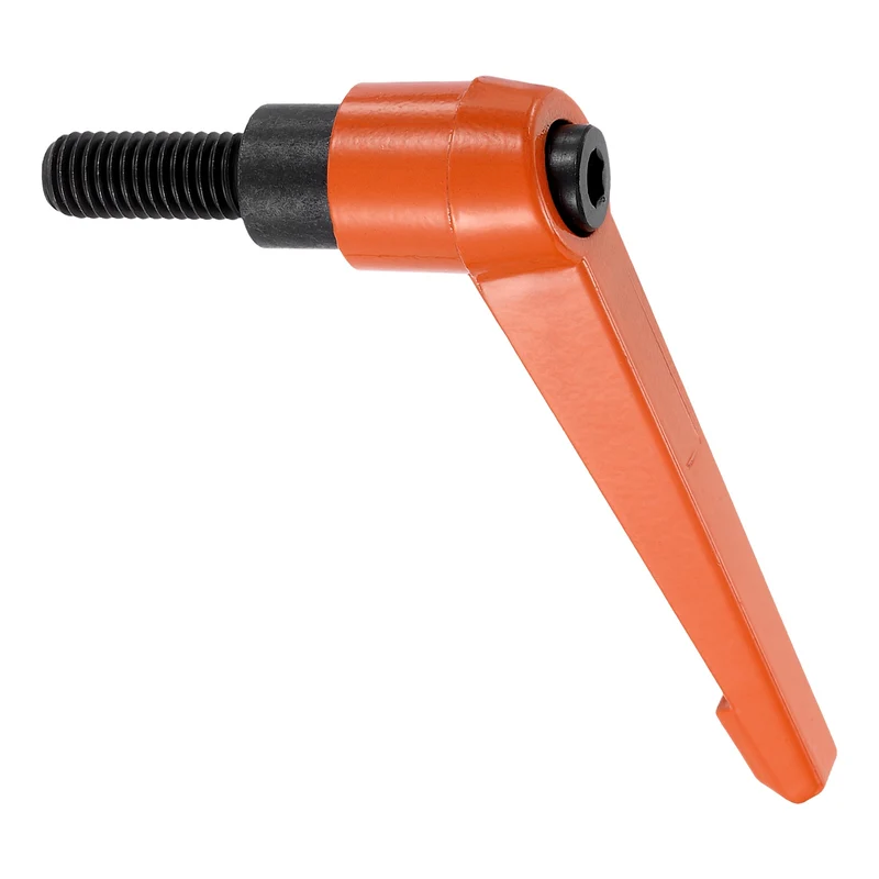 Clamping Lever Handles for Lathe, M10x25mm Male Thread Orange