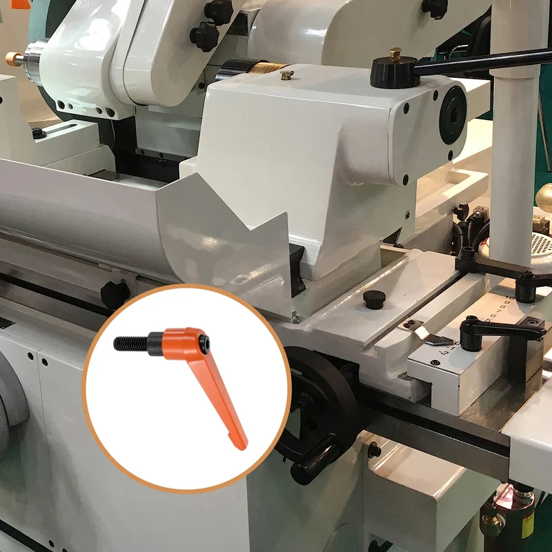 Clamping Lever Handles for Lathe, M10x25mm Male Thread Orange