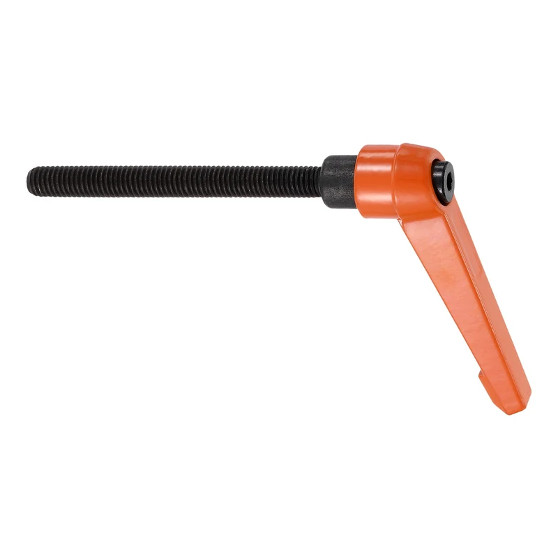 Clamping Lever Handles for Lathe, M8x100mm Male Thread Orange