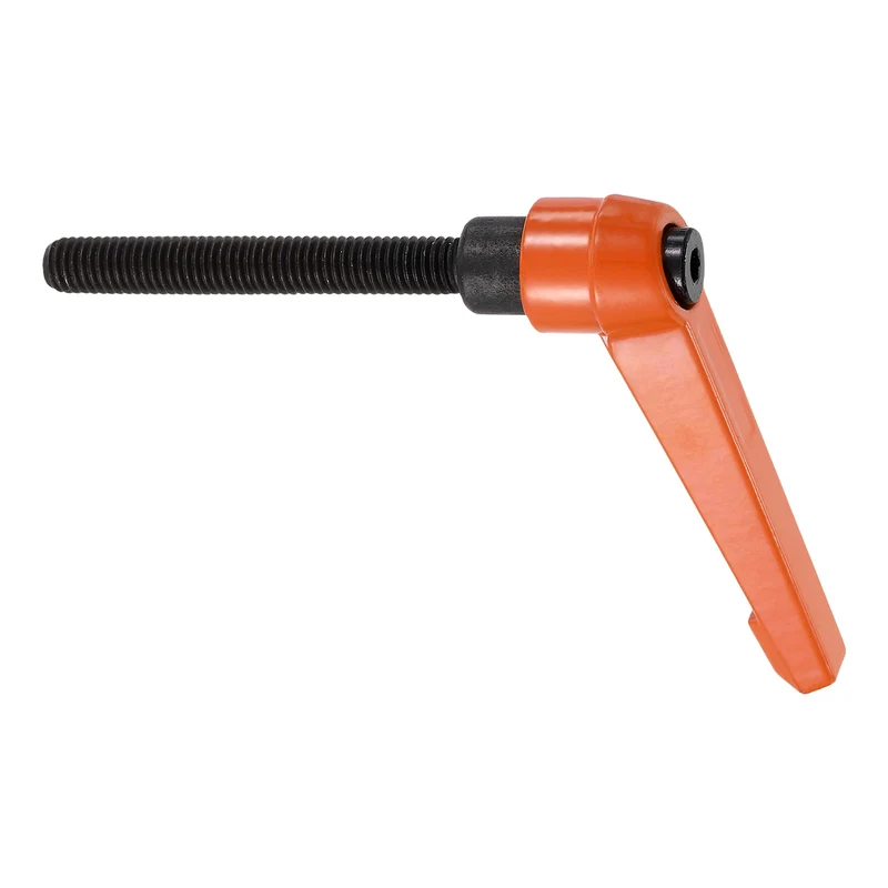 Clamping Lever Handles for Lathe, M8x70mm Male Thread Orange