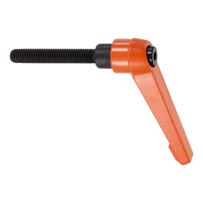 Clamping Lever Handles for Lathe, M8x50mm Male Thread Orange