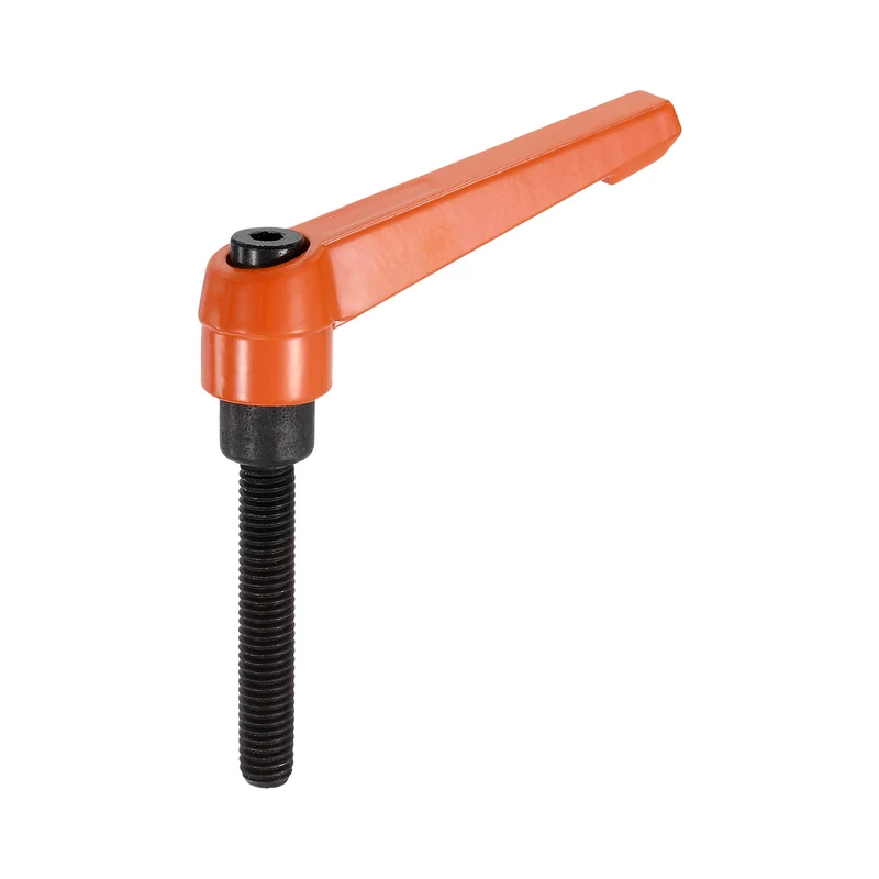 Clamping Lever Handles for Lathe, M8x50mm Male Thread Orange