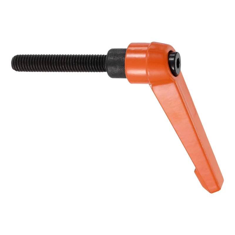 Clamping Lever Handles for Lathe, M8x45mm Male Thread Orange