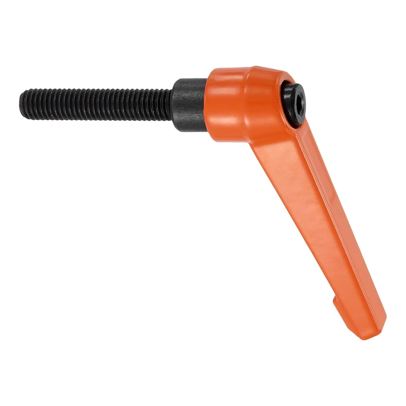 Clamping Lever Handles for Lathe, M8x40mm Male Thread Orange