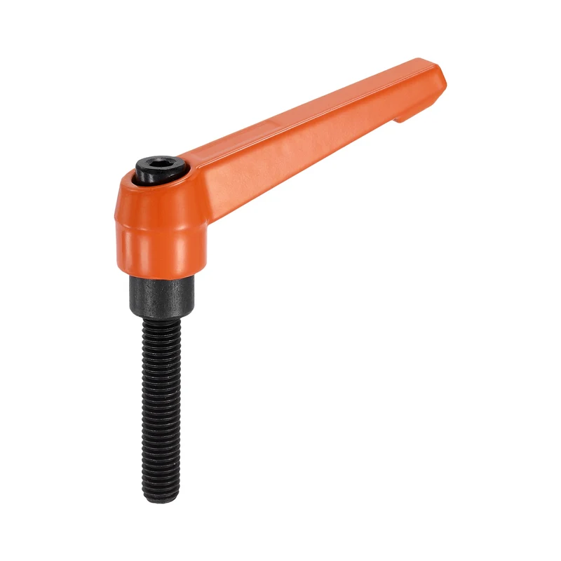 Clamping Lever Handles for Lathe, M8x40mm Male Thread Orange