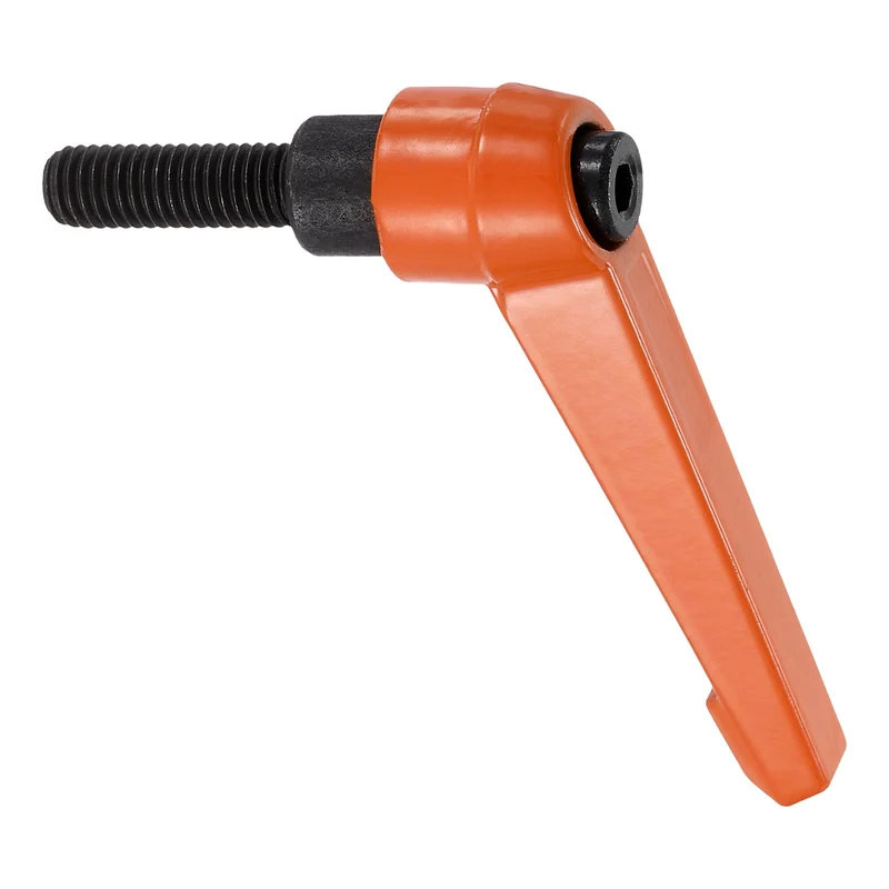 Clamping Lever Handles for Lathe, M8x25mm Male Thread Orange