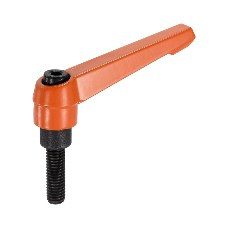 Clamping Lever Handles for Lathe, M8x25mm Male Thread Orange