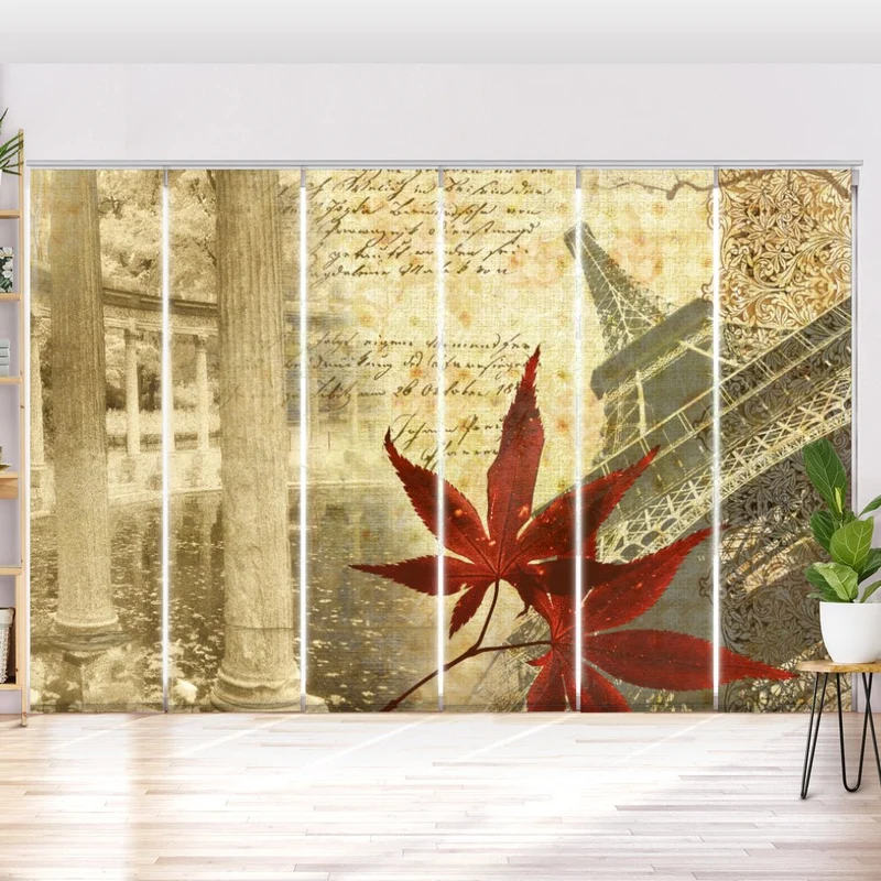 Schiebegardine Motiv "Paris Vintage Memories"