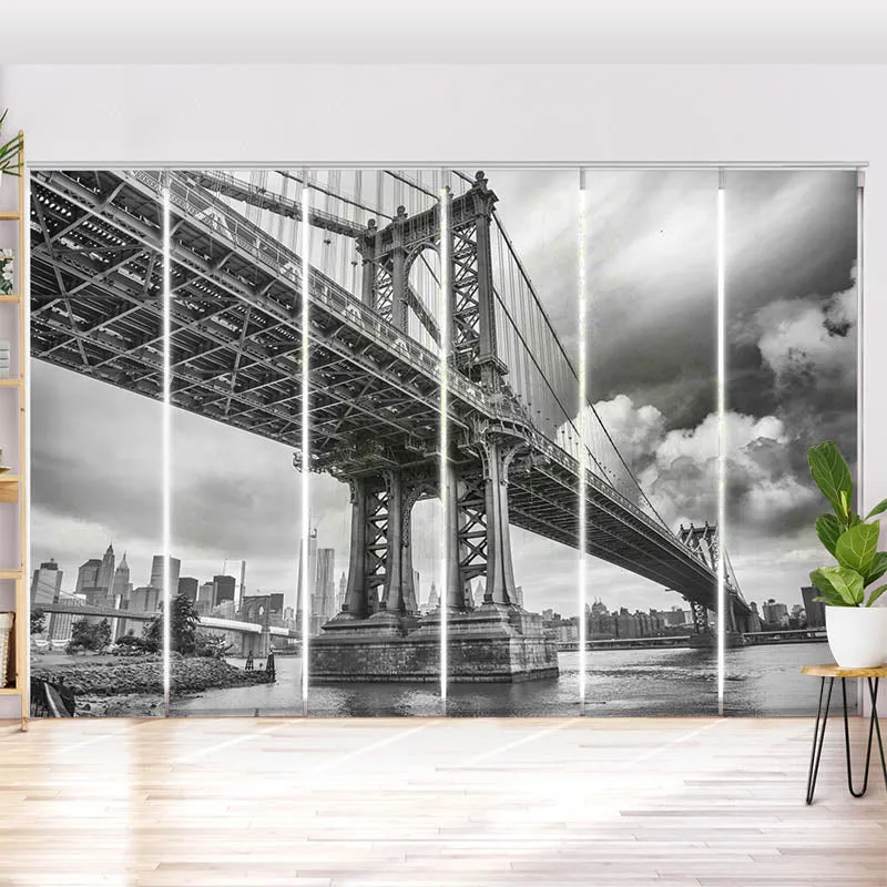 Schiebegardine Motiv "Brooklyn Bridge"