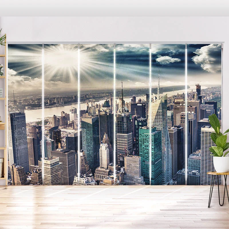 Schiebegardine Motiv "Skyline Manhattan"