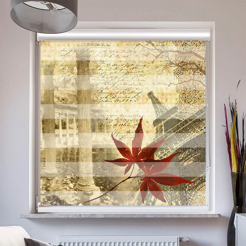 Doppelrollo mit Kassette "Paris Vintage Memories"