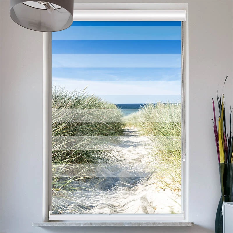 Doppelrollo mit Kassette "Duene Meer"