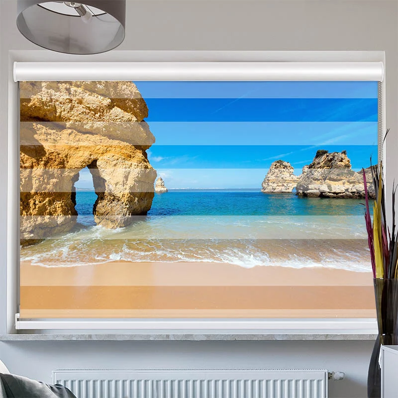 Doppelrollo mit Kassette "Algarve Portugal Lagos"