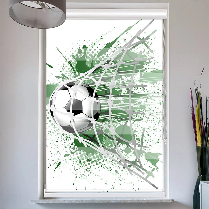 Doppelrollo mit Kassette "Fussball"