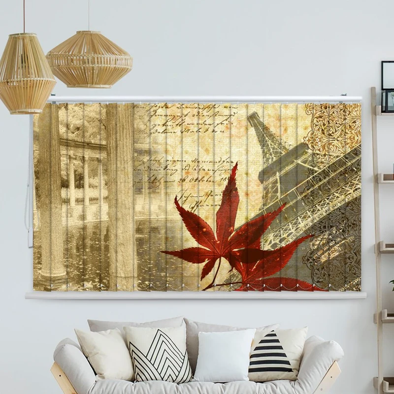 Lamellenvorhang Motiv "Paris Vintage Memories"