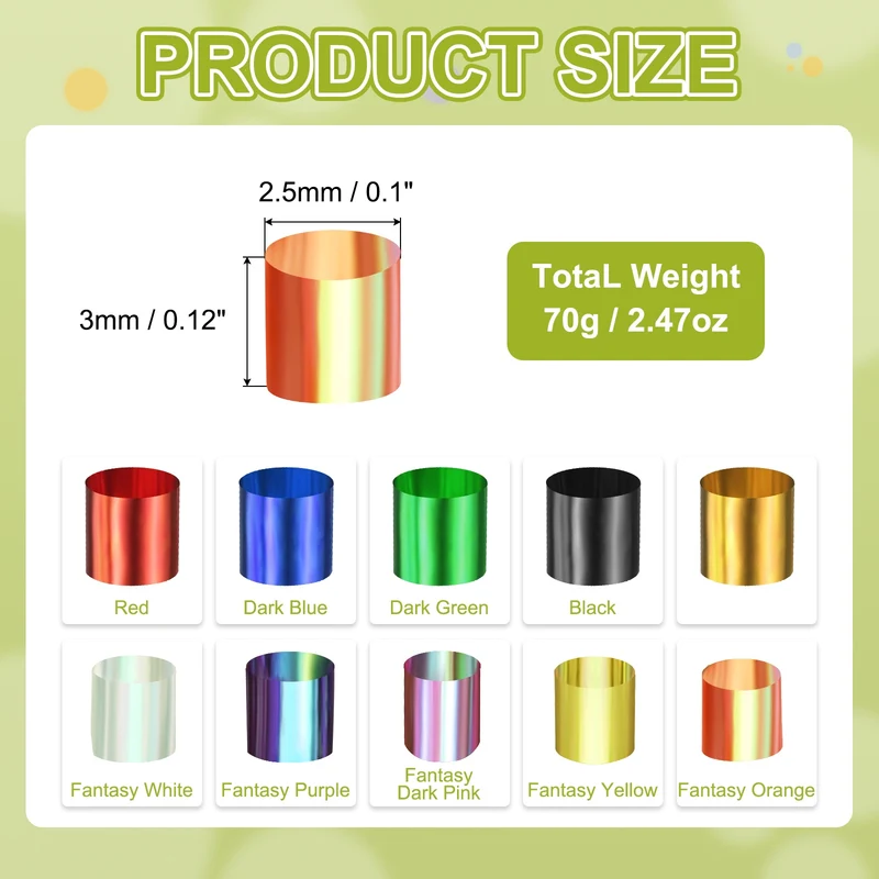 Straw Tube Beads, 70 g 3D Plastic Beads for Crystal Mud Fantasy Orange