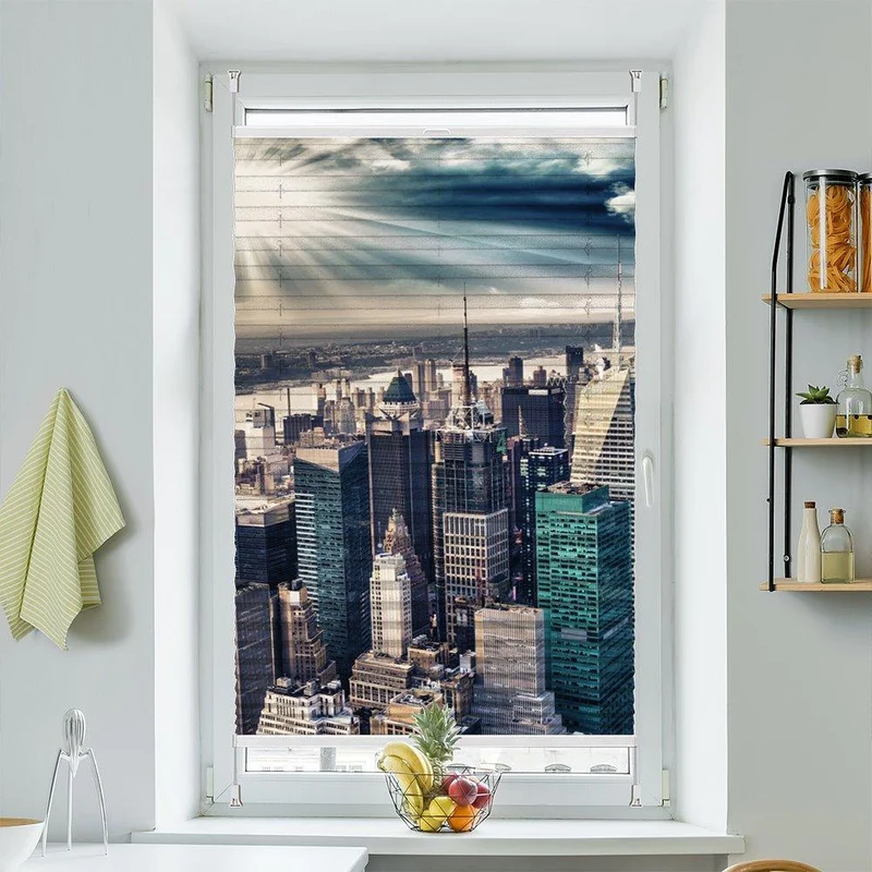 Plissee Motiv "Skyline Manhattan"
