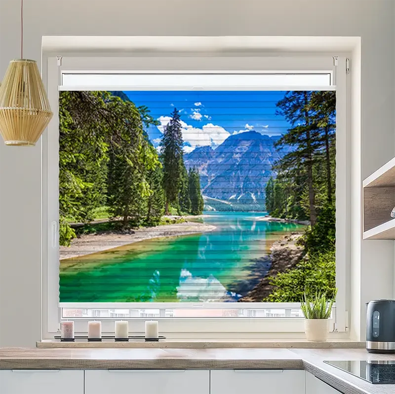 Plissee Motiv "Pragser Wildsee"