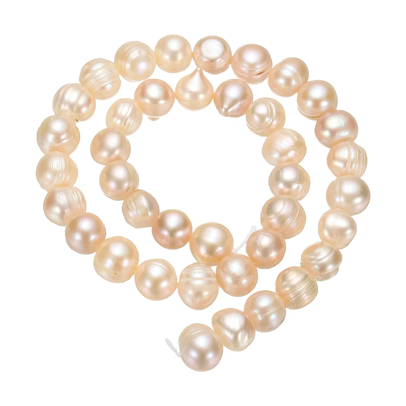 Freshwater Pearl Beads, 6-7mm Potato Shape Pearl String, Pink
