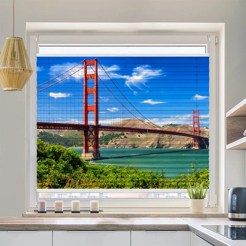 Plissee Motiv "Golden Gate Bridge"