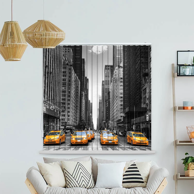 Lamellenvorhang Motiv "New York Taxi"