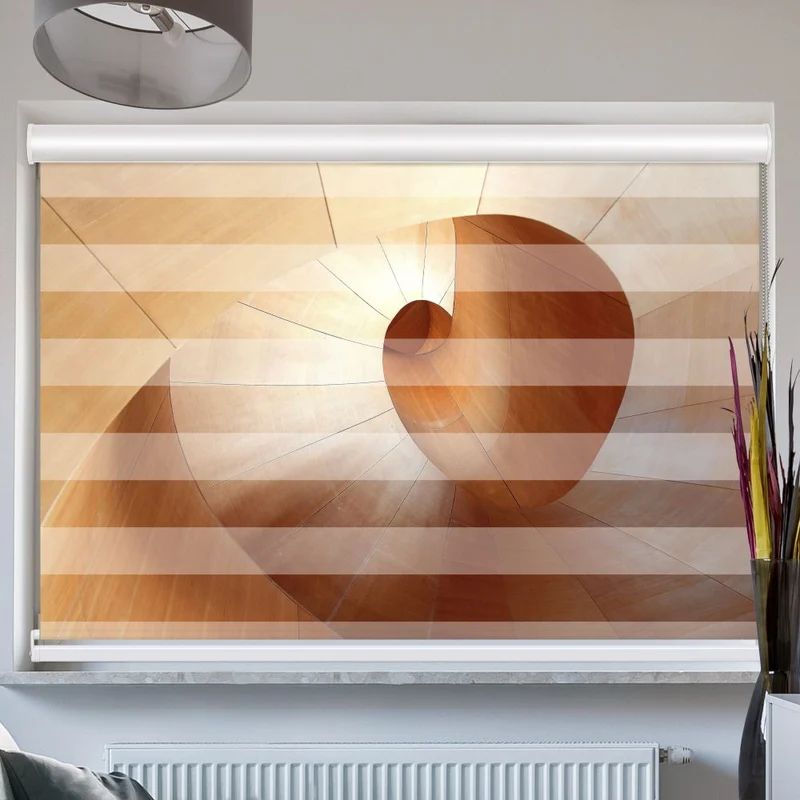 Doppelrollo mit Kassette "Moderne Architektur"