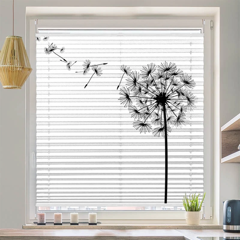 Plissee Motiv "Pusteblume Grafik"