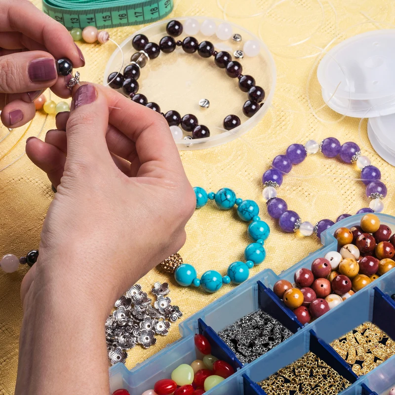 Spacer Bail Bead, 40 Pcs Spacer Beads Charms Holder Bracelet Tube Beads Hanger for Necklace Jewelry DIY Making, Bronze