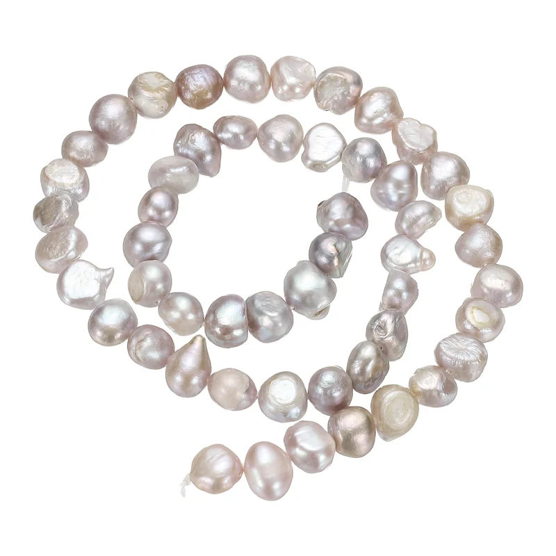 Freshwater Pearl Beads, 7-8mm Side Hole Pearl String, Purple