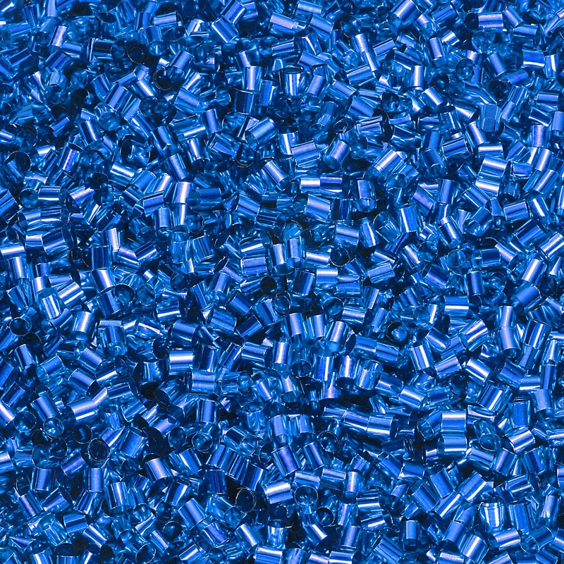 Straw Tube Beads, 150 g 3D Plastic Beads for Crystal Mud Dark Blue