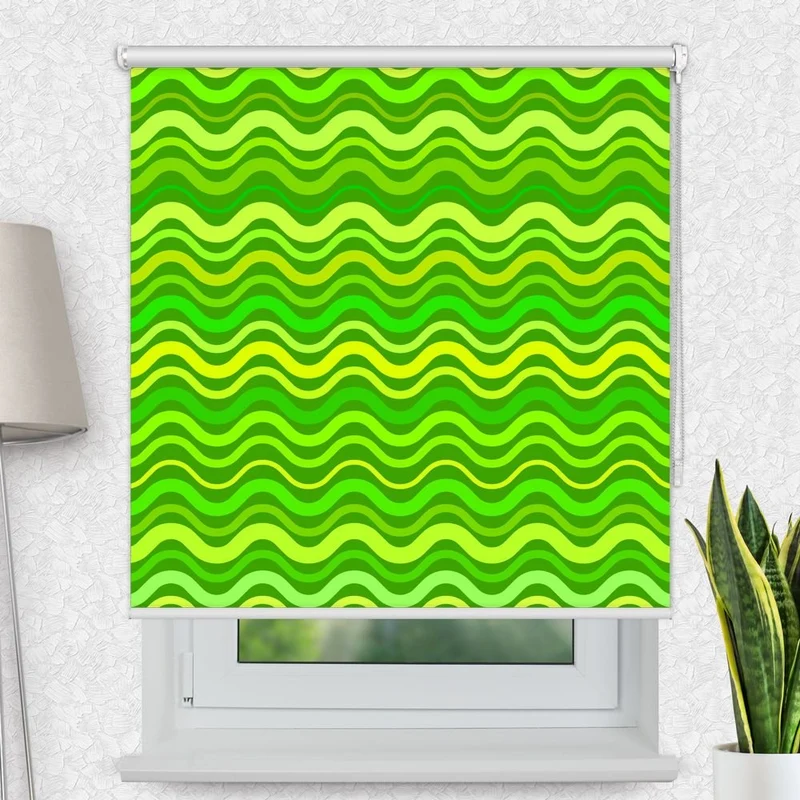 Motivrollo 'Abstrakt Gruen' | Bis B 430 x H 440 cm