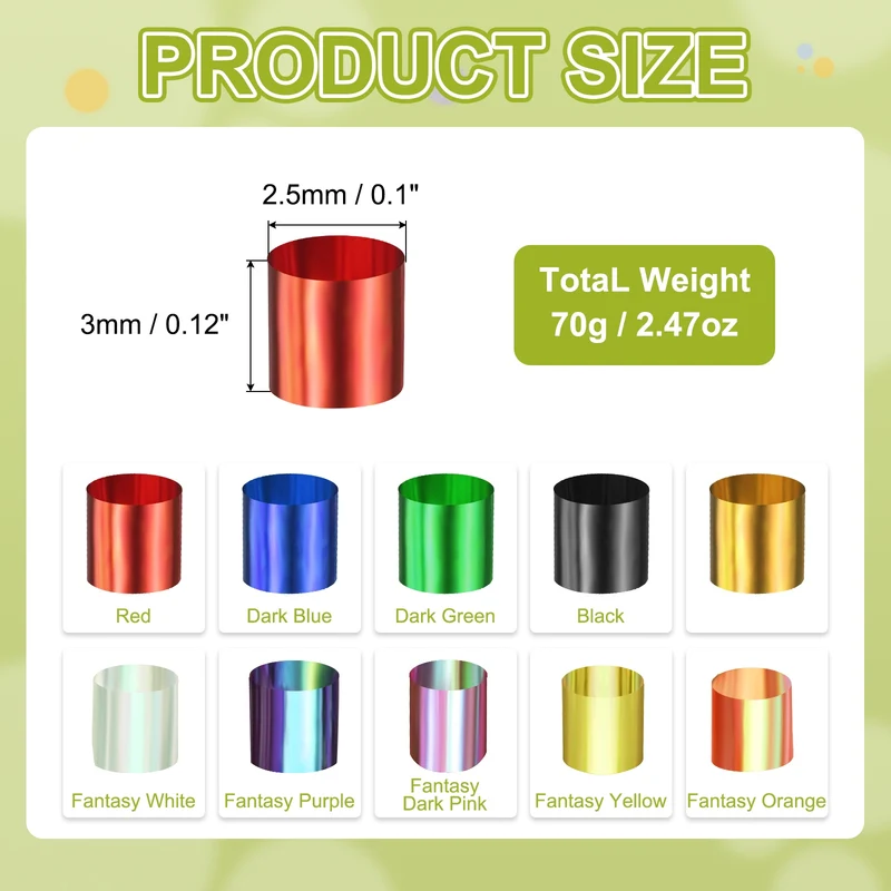 Straw Tube Beads, 70 g 3D Plastic Beads for Crystal Mud Red