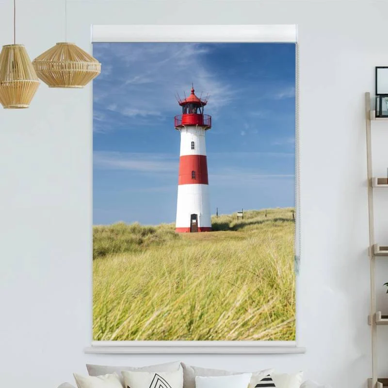 Kassettenrollo Motiv "Leuchtturm Duene" | bis B 420 x H 420 cm
