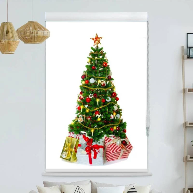 Kassettenrollo Motiv "Weihnachtsbaum" | bis B 420 x H 420 cm
