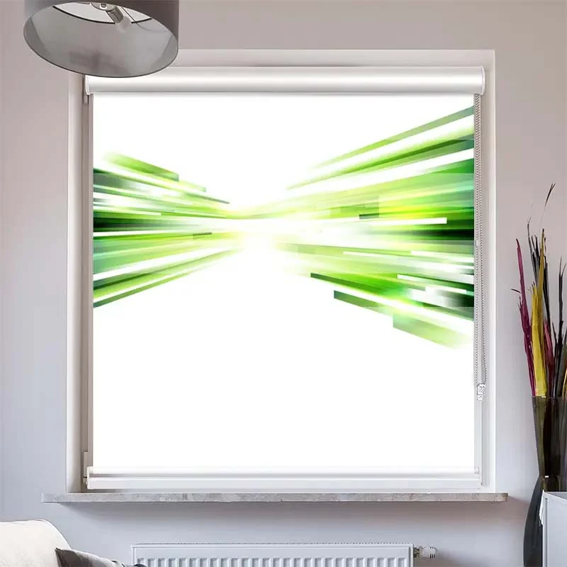Doppelrollo mit Kassette "Grafik Futuristisch"