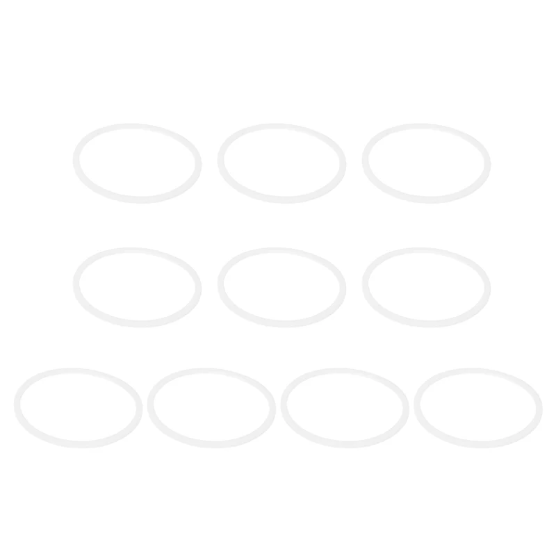 M45 PTFE Flat Washer, 10 Pcs 45x50x1.5mm O-Ring Sealing Gasket, White