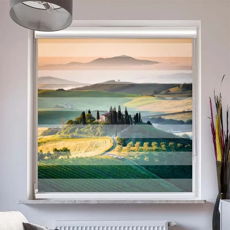 Doppelrollo mit Kassette "Toskana"