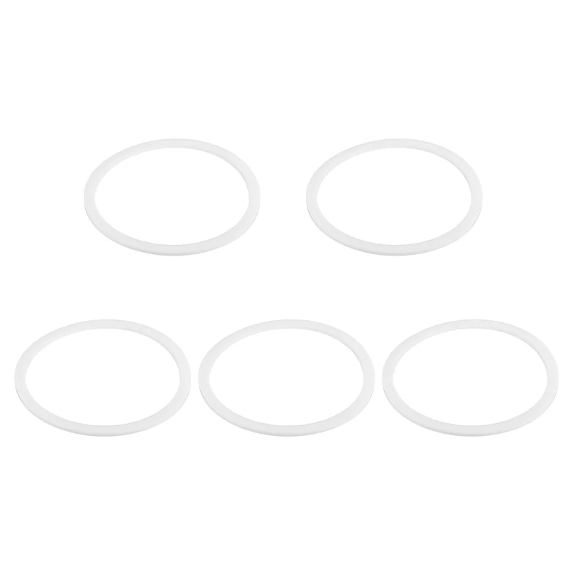 M70 PTFE Flat Washer, 5 Pcs 70x80x2mm O-Ring Sealing Gasket, White